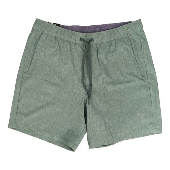 Duck Green - Eddie Bauer Men's Water Repellent Woven Tech Drawstring Waist Pull - Picture 1 of 2